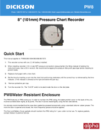 Thumbnail of document Manual - PW8 8 in Pressure Chart Recorder